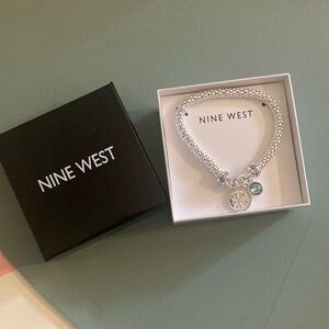 Nine West Silver Bracelet with Charm
